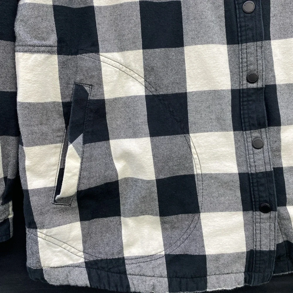 Duluth Trading Fleece Lined Flannel Shacket Womens XXL Jacket FlapJack Plaid - Picture 7 of 13